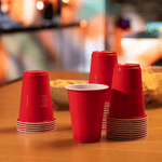 Karat 16 oz Party Cup, Red, BPA Free, PP — 600 ct