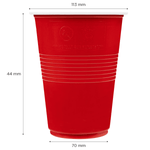 Karat 16 oz Party Cup, Red, BPA Free, PP — 600 ct — product photo 7