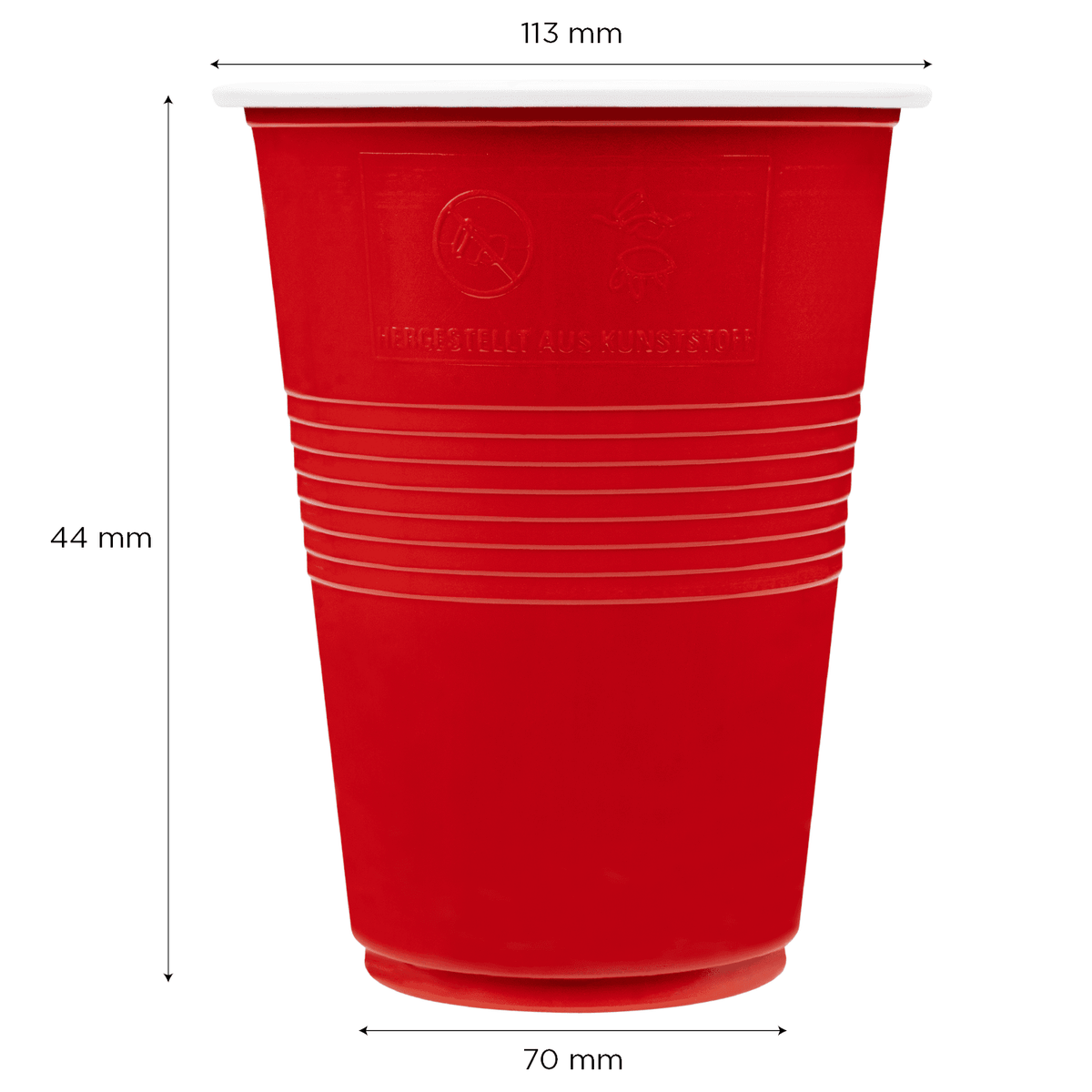 Karat 16 oz Party Cup, Red, BPA Free, PP — 600 ct — product photo 7