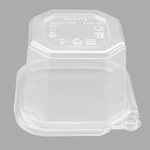 Karat 16 oz PET Tamper Resistant Square Container, Clear — 400 ct — product photo 6