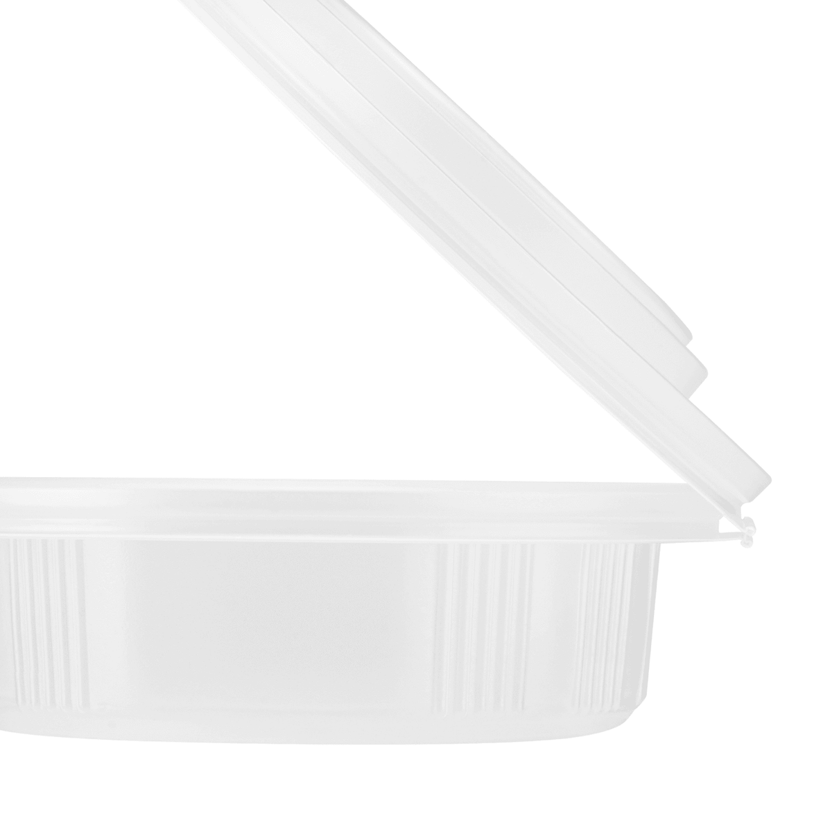 Karat 16 oz PP Hinged Inserts for 24-32 oz Paper Food Containers (142 mm) — 300 ct — product photo 5