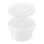 Karat 16 oz PP Hinged Inserts for 24-32 oz Paper Food Containers (142 mm) — 300 ct — product photo 9