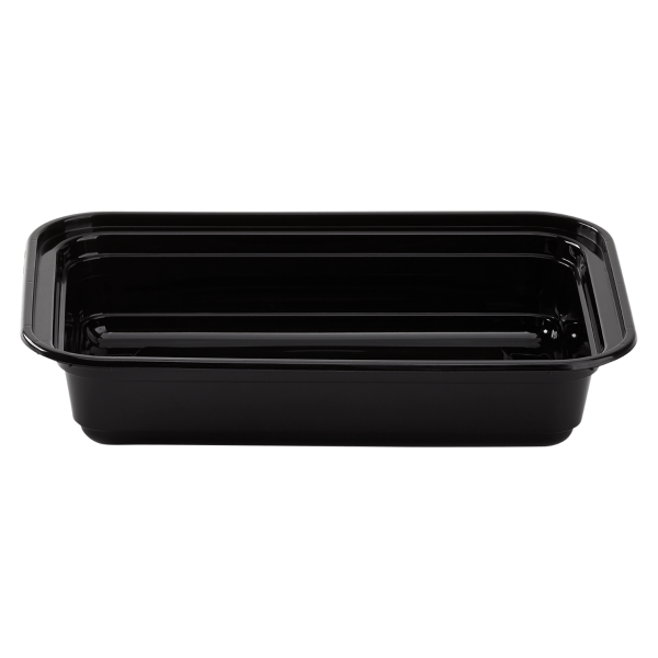 Karat 16 oz PP Injection Molded Microwaveable Rectangular Black Food Containers with lids — 150 sets — product photo 8