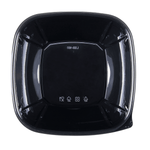 Karat 160 oz Square Disposable Salad Bowls, PET, Black — 50 ct — product photo 6