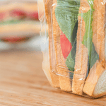 Karat 17oz PET Tamper Resistant Hinged Sandwich Wedge Container, Clear — 200 ct — product photo 4