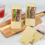 Karat 19oz Paper Sandwich Wedge Container with Window, Kraft — 500 ct — product photo 4