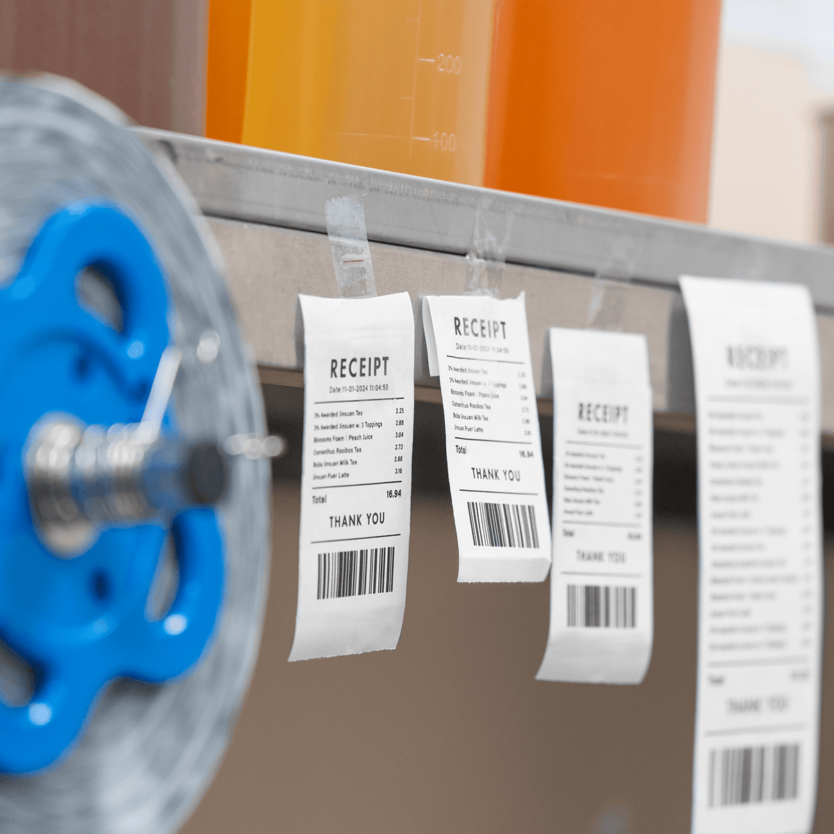 Karat 2 1/4" x 85' Phenol Free Thermal Paper Rolls, White — 50 Rolls — product photo 4