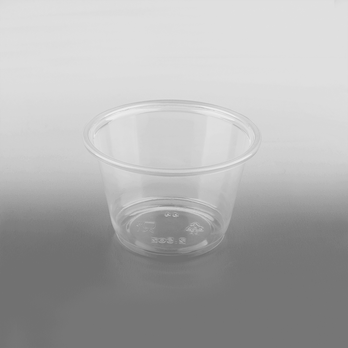 Karat 2.5 oz PP Plastic Portion Cups, Clear — 2,500 ct — product photo 2