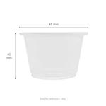 Karat 2.5 oz PP Plastic Portion Cups, Clear — 2,500 ct — product photo 5