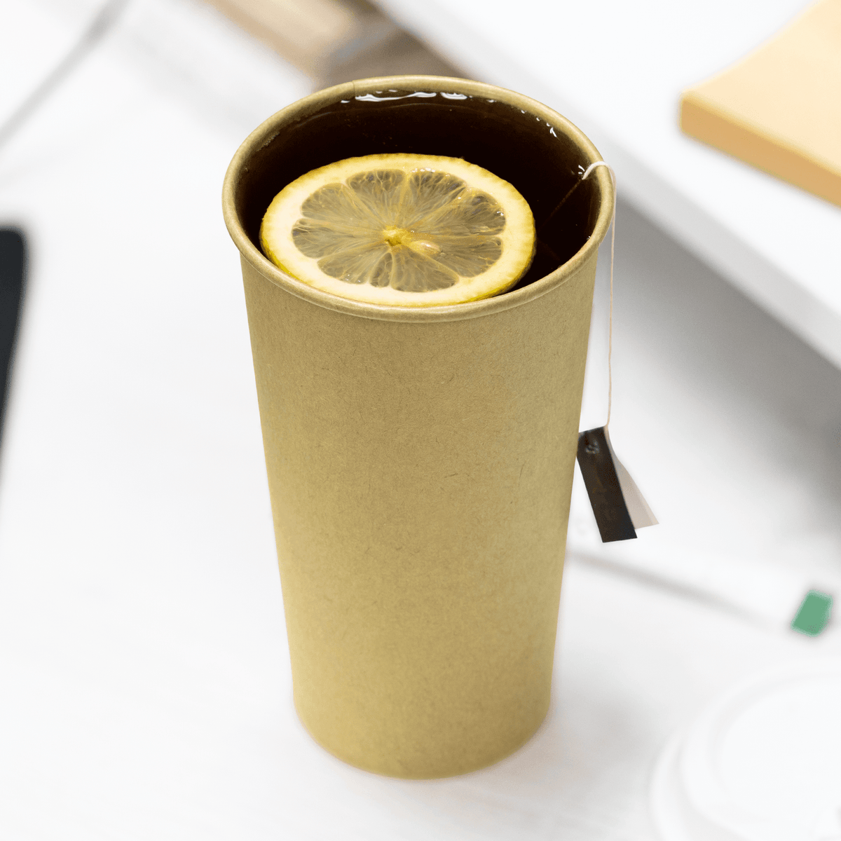 Karat 20 oz Paper Coffee Cups, Kraft, 90 mm — 600 ct — product photo 4