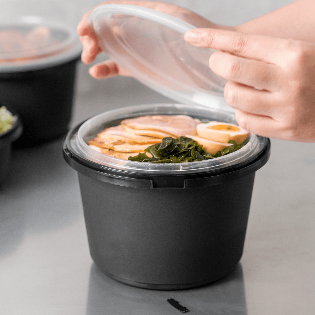 Karat 20 oz PP Insert for 34-60 oz Tamper Resistant Injection Molded Food Container — 300 ct — product photo 4