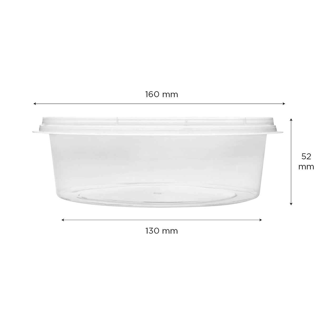 Karat 20 oz PP Insert for 34-60 oz Tamper Resistant Injection Molded Food Container — 300 ct — product photo 5