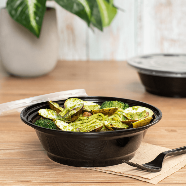 Karat 22 oz Disposable Bowls, Black, Injection Molded PP, 179 mm — 300 ct — product photo 3