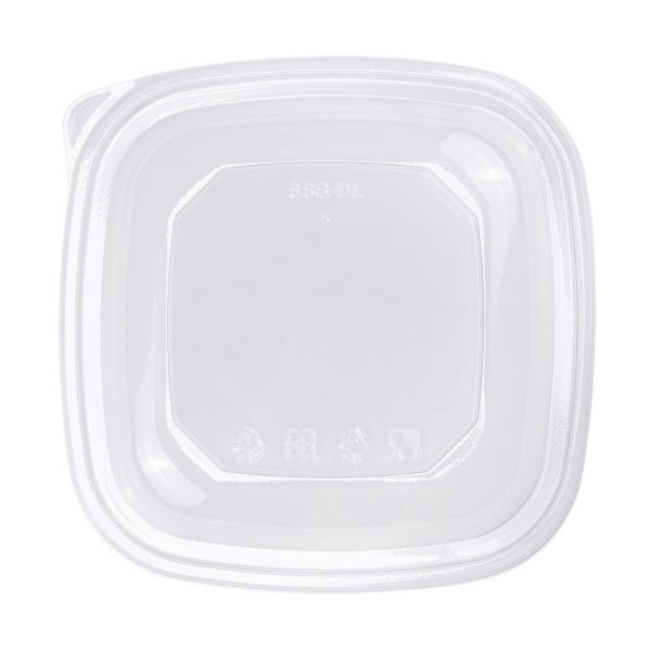 Karat 24-48 oz Square Disposable Salad Bowl Lids, PET, Clear — 300 ct — product photo 5