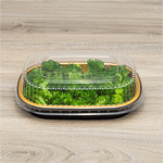 Karat 24 oz Black and Gold Aluminum Pans with PET Dome Lids — 100 sets — product photo 3