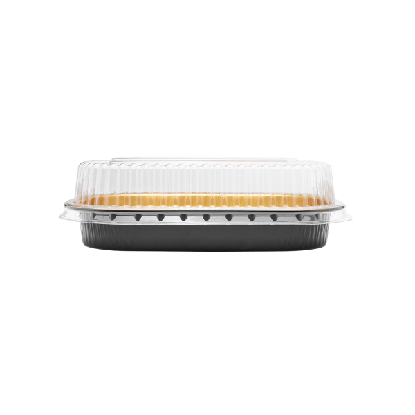 Karat 24 oz Black and Gold Aluminum Pans with PET Dome Lids — 100 sets — product photo 5
