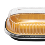 Karat 24 oz Black and Gold Aluminum Pans with PET Dome Lids — 100 sets — product photo 7
