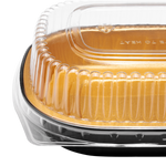 Karat 24 oz Black and Gold Aluminum Pans with PET Dome Lids — 100 sets — product photo 8