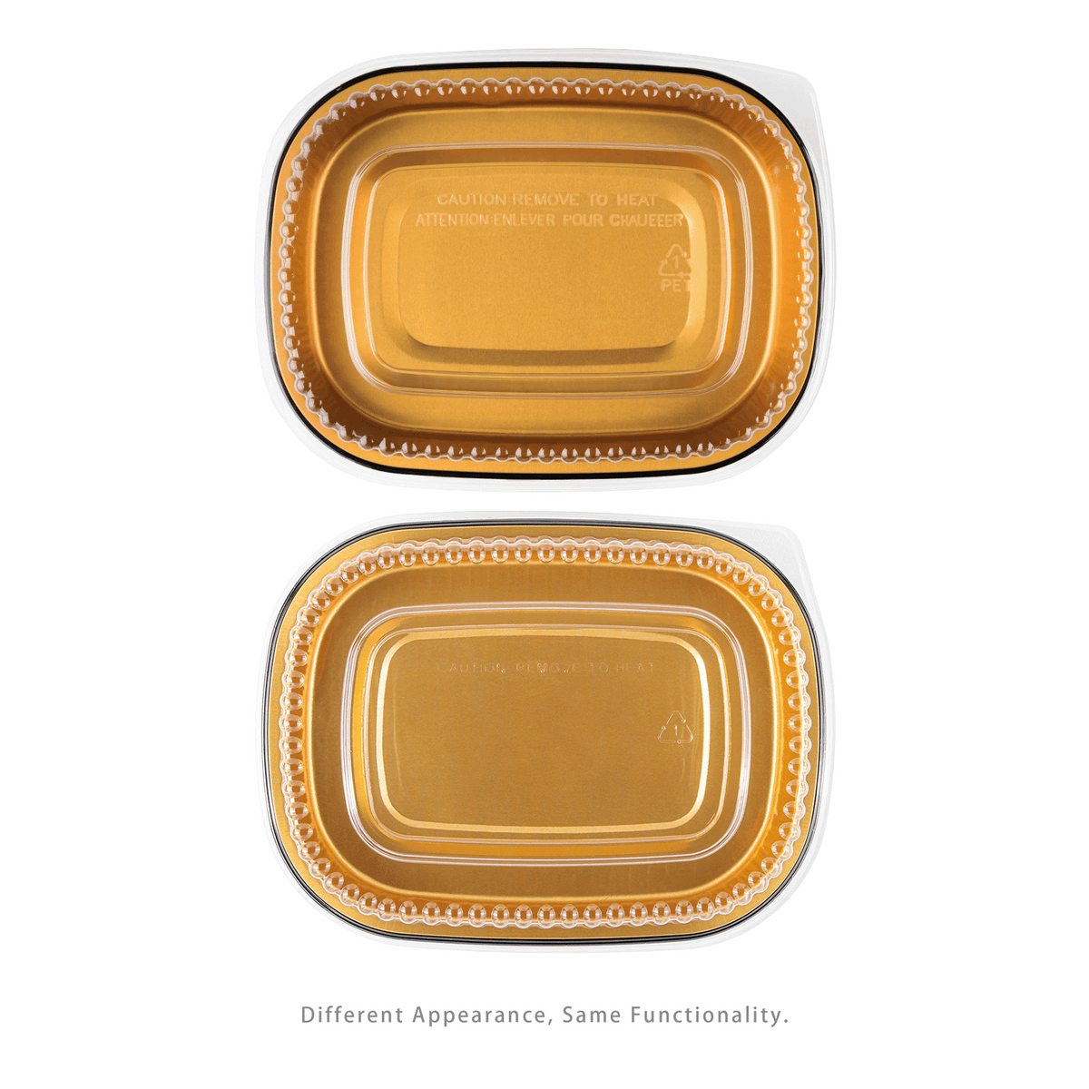 Karat 24 oz Black and Gold Aluminum Pans with PET Dome Lids — 100 sets — product photo 9