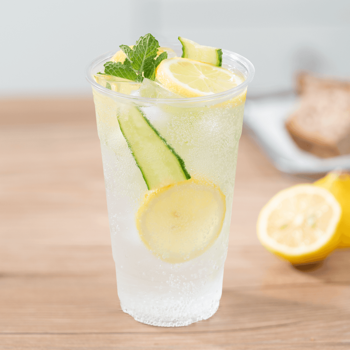 Karat 24 oz Clear Cold Cups, RPET, 98 mm — 600 ct