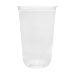 Karat 24 oz Clear Plastic Cold Cups, PET, U-Shape, 98 mm — 600 ct — product photo 5