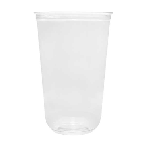 Karat 24 oz Clear Plastic Cold Cups, PET, U-Shape, 98 mm — 600 ct — product photo 5