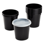 Karat 24 oz Deli Containers with Lids, Injection Molded PP, Black — 240 sets — product photo 2
