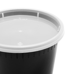 Karat 24 oz Deli Containers with Lids, Injection Molded PP, Black — 240 sets — product photo 4