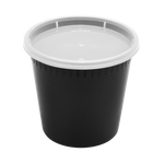 Karat 24 oz Deli Containers with Lids, Injection Molded PP, Black — 240 sets — product photo 6