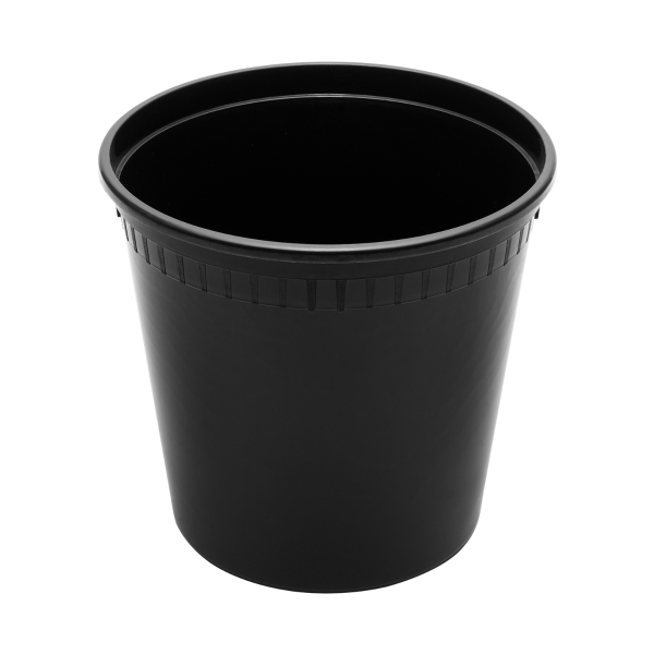 Karat 24 oz Deli Containers with Lids, Injection Molded PP, Black — 240 sets — product photo 7