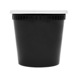 Karat 24 oz Deli Containers with Lids, Injection Molded PP, Black — 240 sets — product photo 10