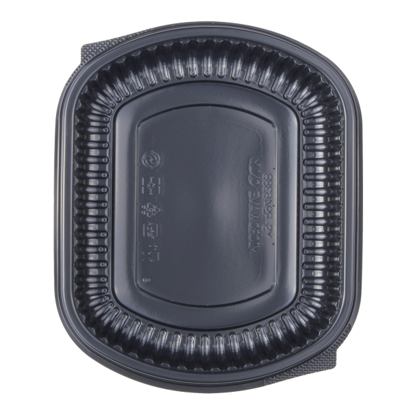 Karat 24 oz Microwaveable Take-Out Box, PP, Black — 300 ct — product photo 5