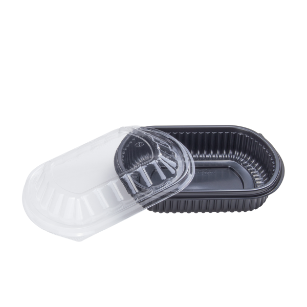 Karat 24 oz Microwaveable Take-Out Box, PP, Black — 300 ct — product photo 7