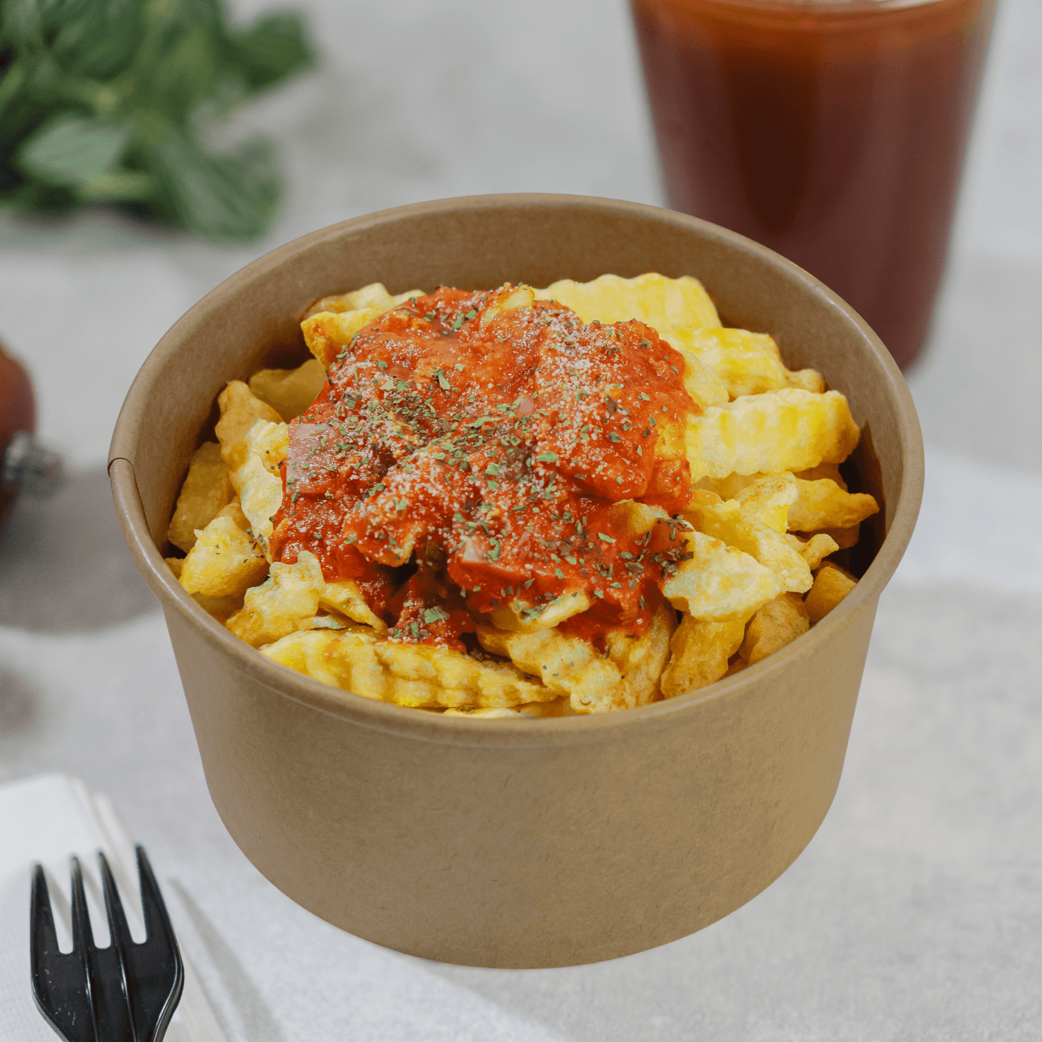 Karat 24 oz Paper Food Containers, 142 mm, Kraft — 600 ct