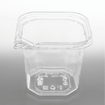 Karat 24 oz PET Tamper Resistant Square Container, Clear — 400 ct — product photo 2