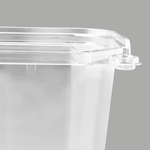 Karat 24 oz PET Tamper Resistant Square Container, Clear — 400 ct — product photo 6