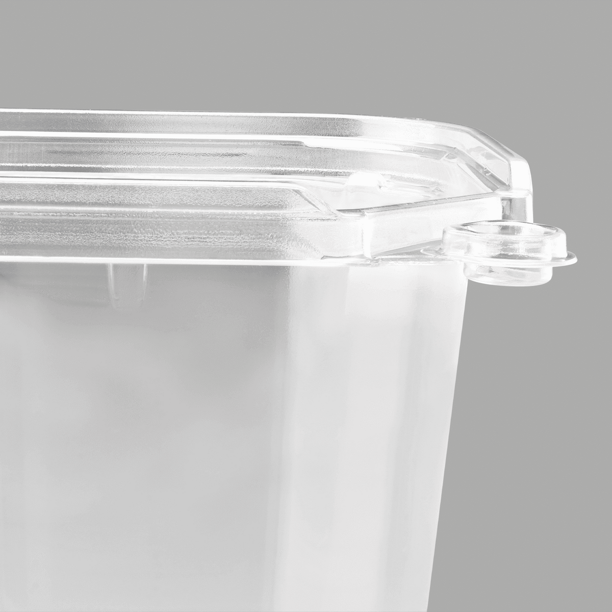 Karat 24 oz PET Tamper Resistant Square Container, Clear — 400 ct — product photo 6