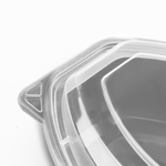 Karat 24 oz PP Microwaveable Oval Food Container with Clear Lid, Black — 150 sets — product photo 6