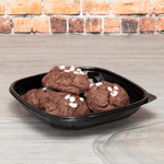 Karat 24 oz Square Disposable Salad Bowl, PET, Black — 300 ct — product photo 3