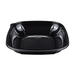 Karat 24 oz Square Disposable Salad Bowl, PET, Black — 300 ct — product photo 5