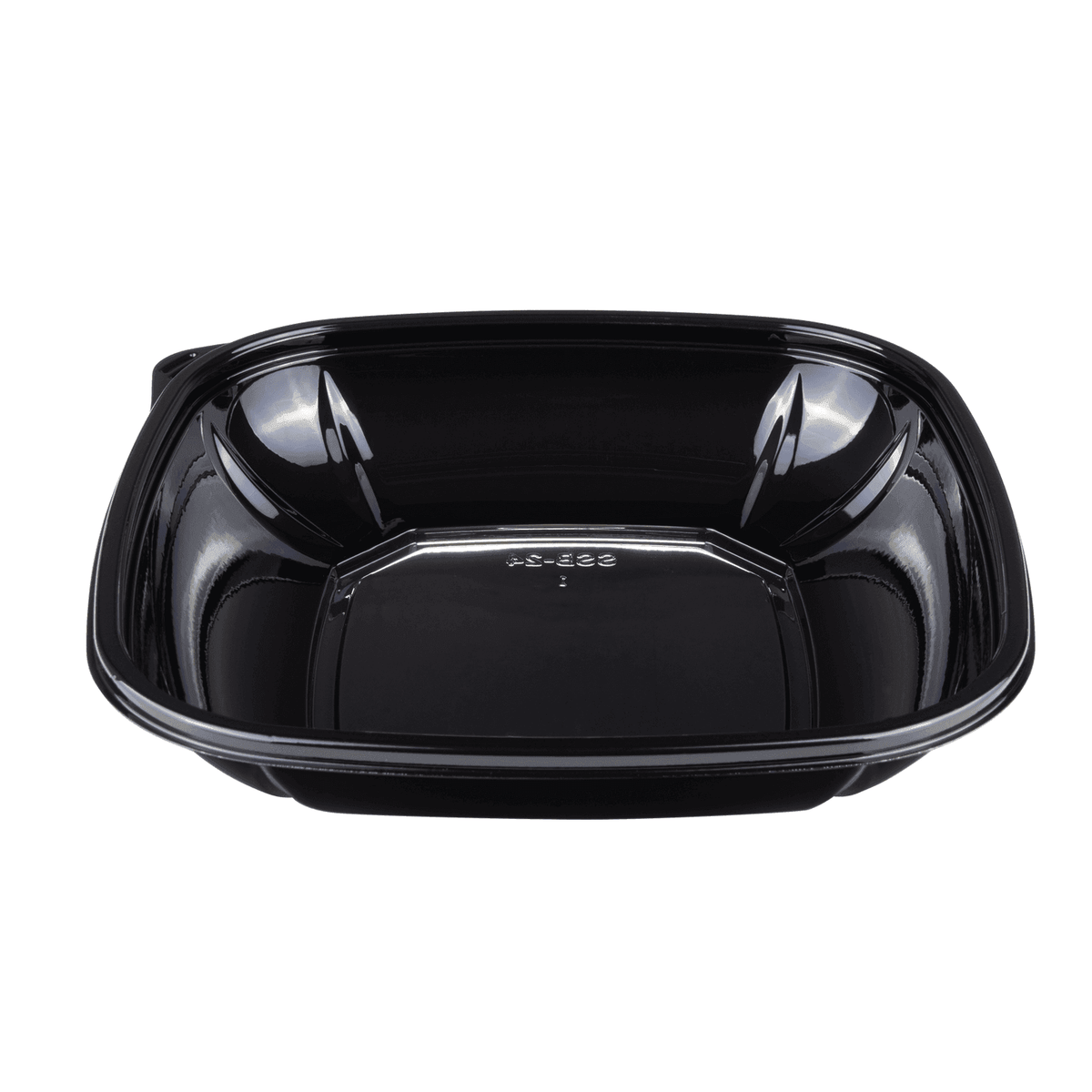 Karat 24 oz Square Disposable Salad Bowl, PET, Black — 300 ct — product photo 5
