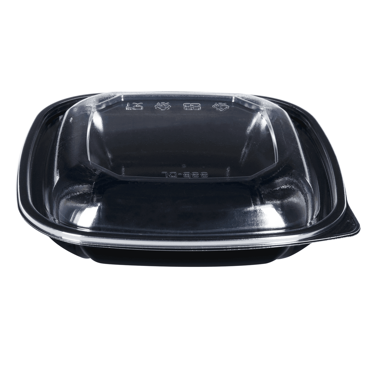 Karat 24 oz Square Disposable Salad Bowl, PET, Black — 300 ct — product photo 7
