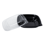 Karat 24 oz Square Disposable Salad Bowl, PET, Black — 300 ct — product photo 8