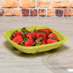 Karat 24 oz Square Disposable Salad Bowl, PET, Green — 300 ct — product photo 3