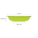 Karat 24 oz Square Disposable Salad Bowl, PET, Green — 300 ct — product photo 4