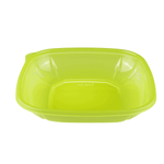 Karat 24 oz Square Disposable Salad Bowl, PET, Green — 300 ct — product photo 5