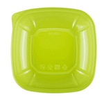 Karat 24 oz Square Disposable Salad Bowl, PET, Green — 300 ct — product photo 6