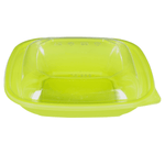 Karat 24 oz Square Disposable Salad Bowl, PET, Green — 300 ct — product photo 7
