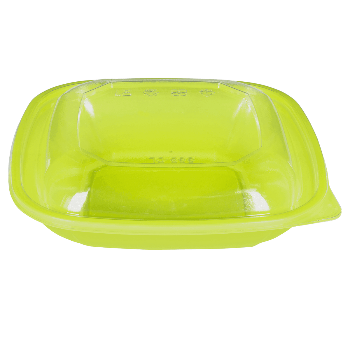 Karat 24 oz Square Disposable Salad Bowl, PET, Green — 300 ct — product photo 7