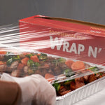 Karat 24" x 2000' WRAP N'GO Foodservice Film with Serrated Cutter — 1 Roll
